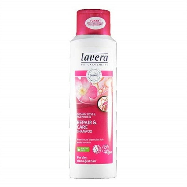 lavera hair repair & care shampoo, dry and damaged hair, organic hair shampoo, 8.3 ounce - Walmart.com