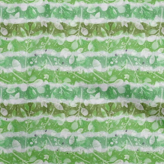 oneOone Cotton Poplin Green Fabric Florals Sewing Fabric By The Yard Printed Diy Clothing Sewing Supplies 42 Inch Wide