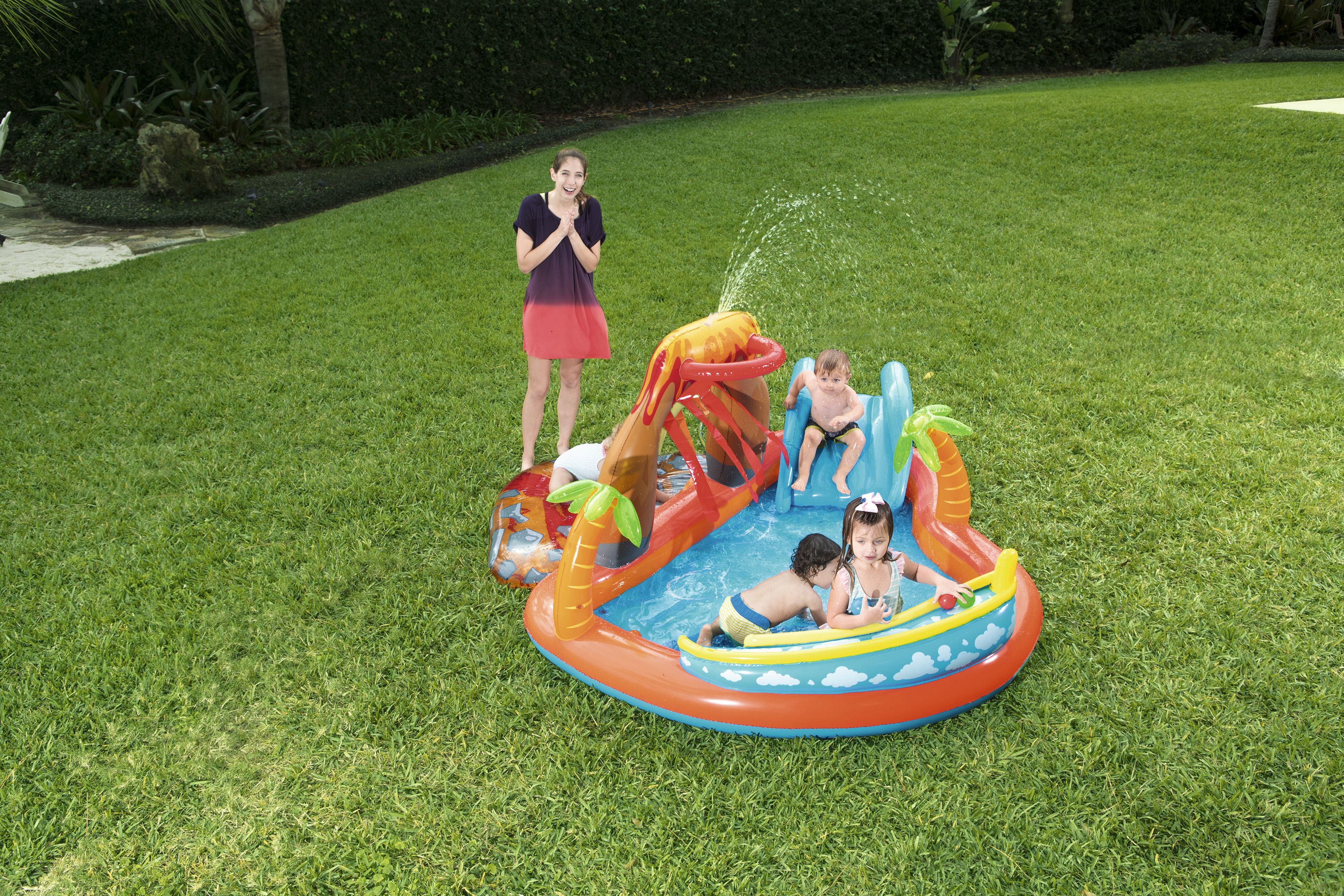 Bestway - H2OGO! 104 in. x 104 in. x 41 in. Lava Lagoon Play Center - image 2 of 8