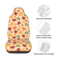thumbnail image 4 of Wukai Autumn Maple Leaves Full Set Car Seat Covers with Soft Padding Universal Auto Front Seats Protector and Cushion Mat, 4 of 5