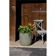 thumbnail image 2 of Alfresco Home Shabby 17.75" Round Resin Roto Molded Planter in Oxford Green, 2 of 4