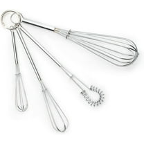 Fox Run Set of 4 Chrome-Plated Mini Whisks