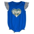thumbnail image 2 of Girls Newborn & Infant Royal/Heathered Gray Los Angeles Rams All The Love Bodysuit Bib & Booties Set, 2 of 5