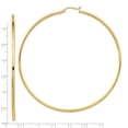 thumbnail image 7 of 14K Yellow Gold Lightweight 2mm Polished Hoop Earrings, 7 of 7