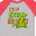 thumbnail image 4 of Inktastic It's My 5th Birthday with Cute Green Alligator Boys or Girls Toddler T-Shirt, 4 of 5