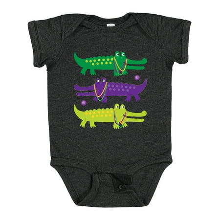 

Inktastic Mardi Gras Holiday Alligators Gift Baby Boy or Baby Girl Bodysuit