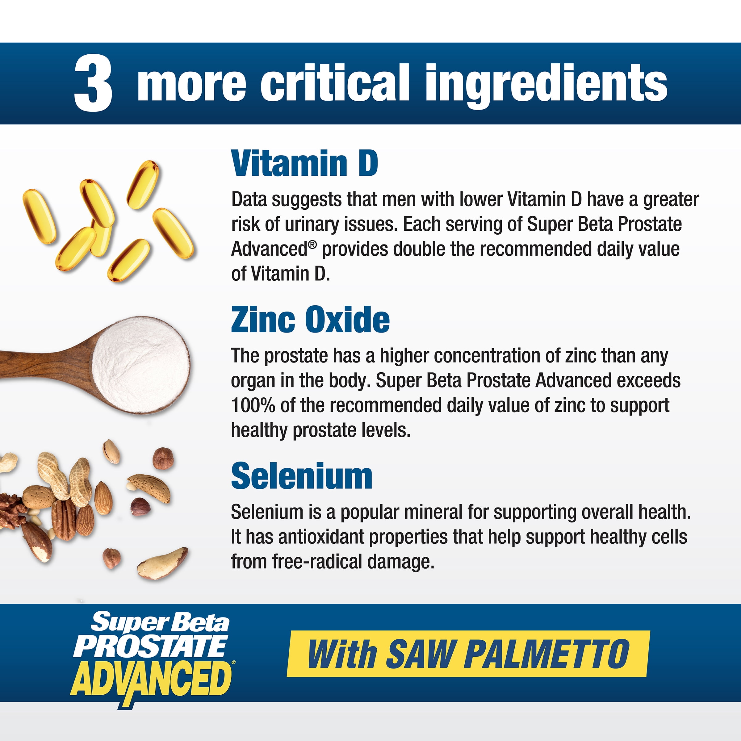 Super Beta Prostate Advanced + Saw Palmetto & Beta Sitosterol, Men's Health, 60 Caplets
