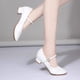 thumbnail image 4 of XIHAHA Zapatos de baile de suela blanda para mujer, niña, mujer, salón de baile latino, zapatos de baile modernos para práctica de Salsa, baile cuadrado con punta cerrada, 4 of 5