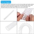 thumbnail image 4 of Unique Bargains 3pcs 20' Cable Raceway 30mm Dia Cord Cover Hider Cable Management with Buckle & Scale, White, 4 of 5