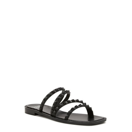 

Madden NYC Women s Studded Strappy Jelly Slide Sandals