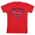 thumbnail image 5 of Superman Star-spangled Logo Boy's Red T-shirt-XL, 5 of 7