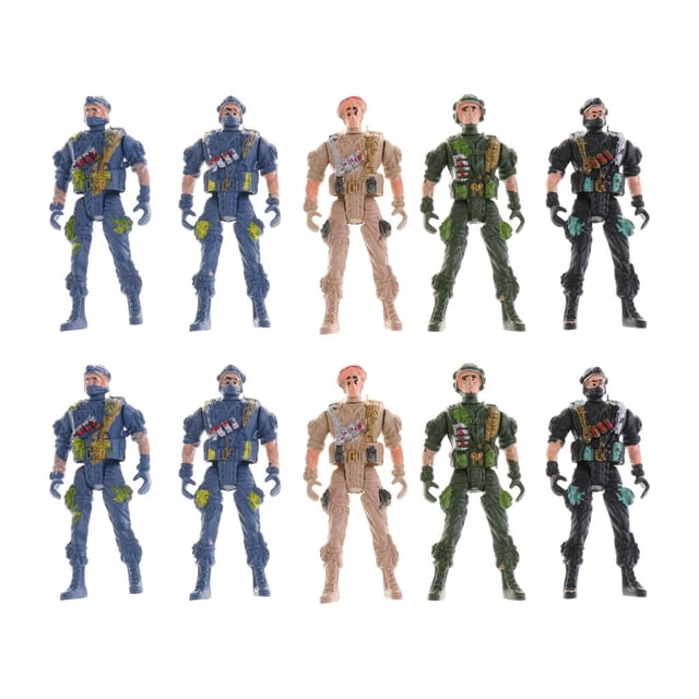 10 Figuras De Acción De Paracaidistas Colecciones Juego de figuras de soldado