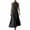 #0023-Black, variant on Women's Maxi Dresses Halter Neck Sleeveless Linen Blend Dresses Minimalist Style Lightweight Breathable Solid Color A-Line Loose Fit Dresses Gift