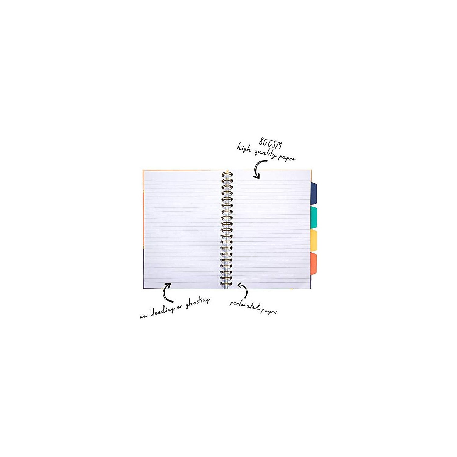 Pukka Pads B5 5-Subject Divider Notebooks, 200 Pages, Floral Love, Pack of 3