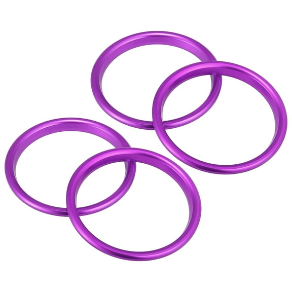 4 Pcs Purple Car Air Conditioner Vent Ring Outer Trim Aluminum Alloy Decoration Cover for Audi A3 S3 Q2L 2013-2021