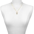 thumbnail image 2 of Delight Jewelry Gold-tone Crystal Initial - V - Gold-tone Class of 2026 Delicate Bar Necklace, 18.75", 2 of 4