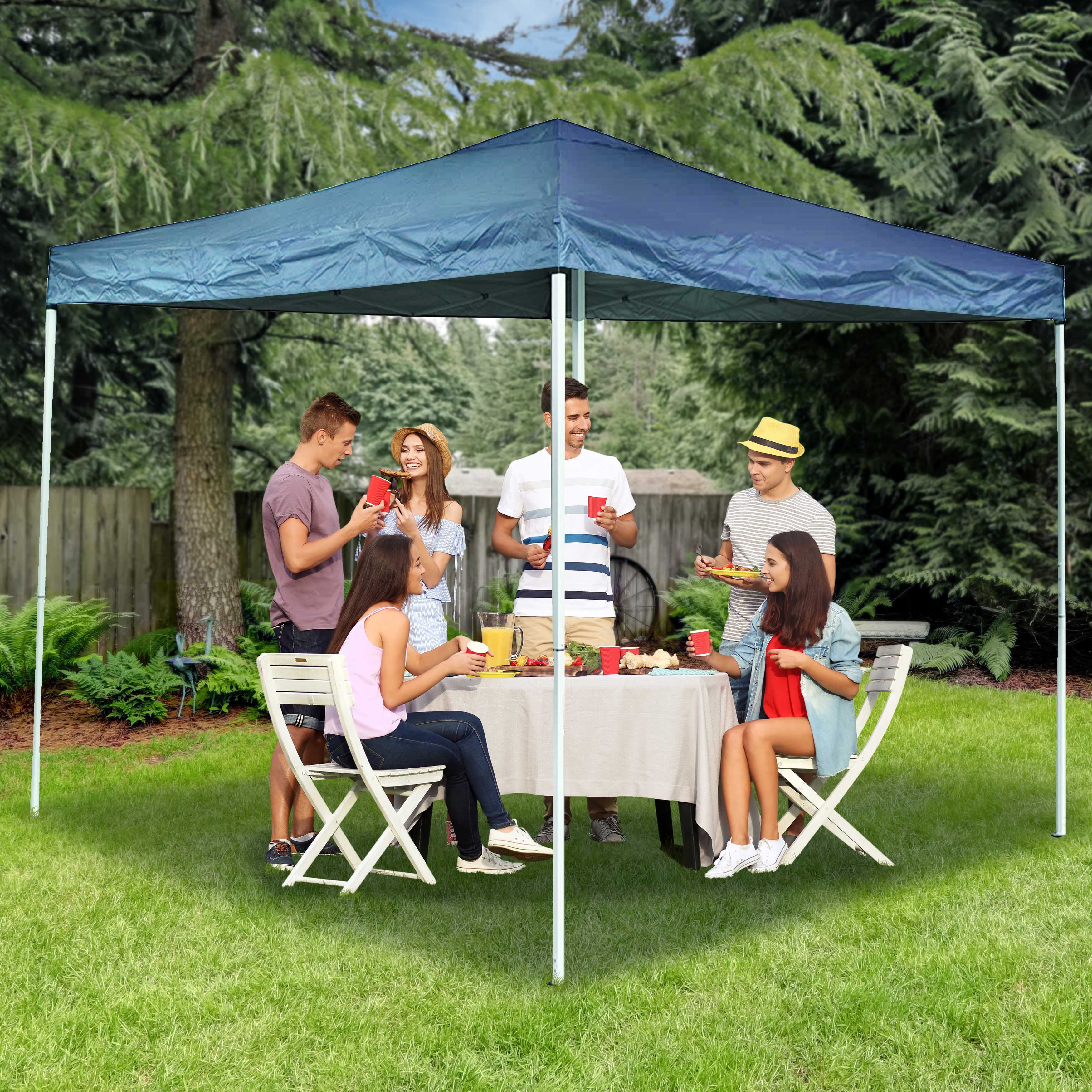 ALEKO Waterproof Gazebo Tent Canopy For Outdoor Events Picnic Party White Color