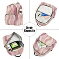 thumbnail image 5 of FORMRS Mini Backpack Purse for Women Quilted Travel Daypack Casual Shoulder Bag, Soft Brown Pattern, 5 of 7