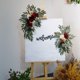 thumbnail image 5 of Tarjeta de bienvenida de boda signo arte floral simulación arco de flores dintel de flores mesa de flores fotografía de flores decoración suministros de boda-YB002 (esquina de flor, 5 of 9