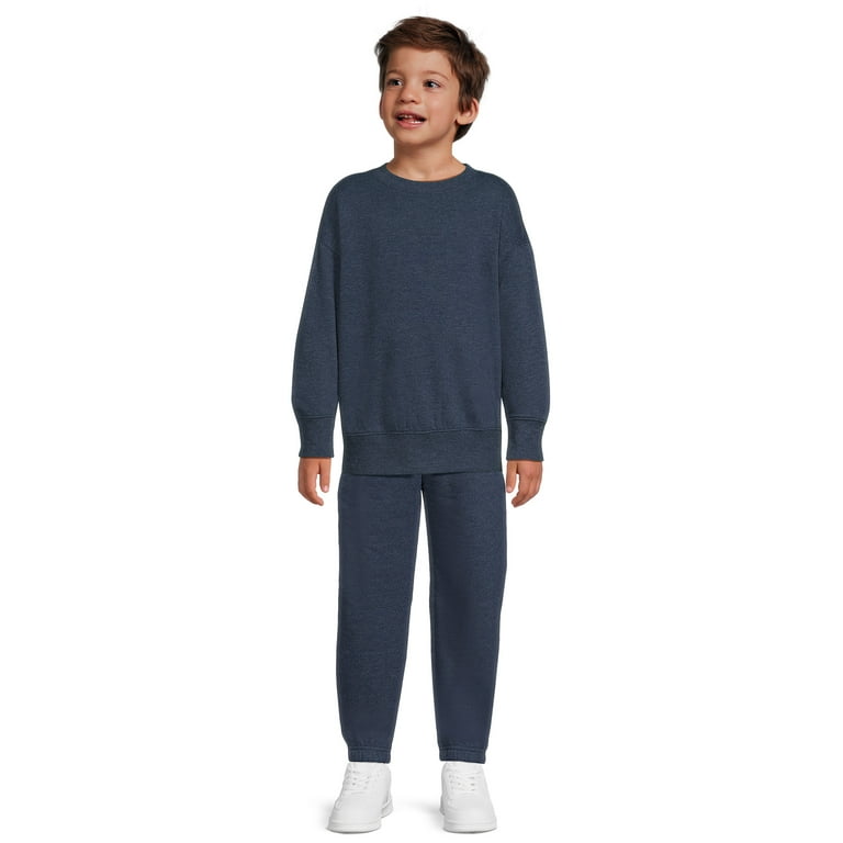 Athletic Works Boys Fleece Sweatpant Sizes 4 18 Husky Walmart