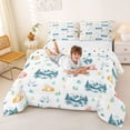 thumbnail image 3 of Catabedysis Minimal Camping Full Size Comforter Sets,Mountain Tent Pattern Bedding Comforter Set For Boys,Multicolor,Polkadot Reversible,3 Pieces,1 Comforter and 2 Pillowcases, 3 of 7