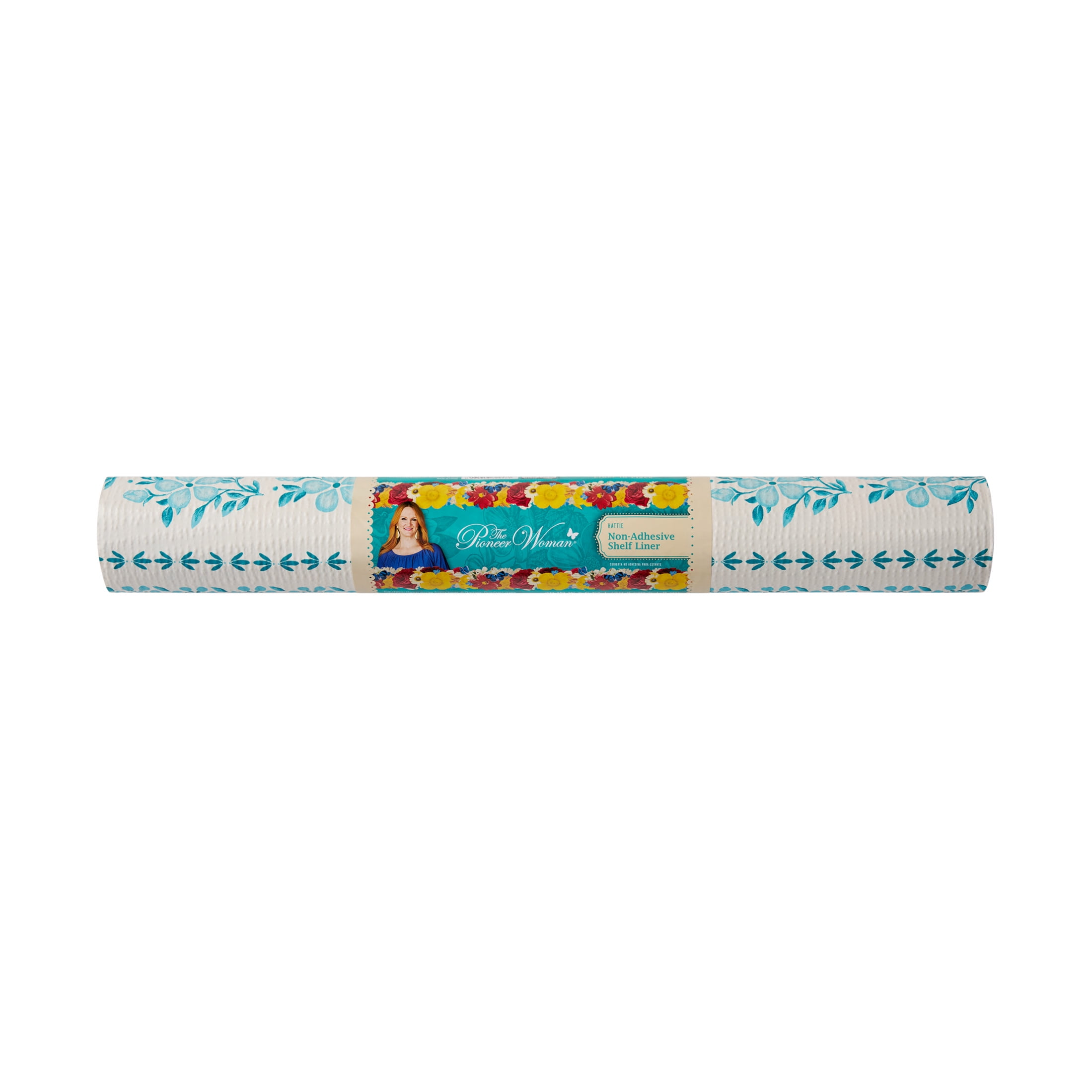The Pioneer Woman Non-Adhesive Shelf Liner, Hattie Symmetrical, 20 in. x 6 ft., Well Suited to Surface Protection and Shelf Organization