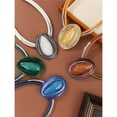 thumbnail image 3 of Bohemian Jewelry Necklace and Earring Set for Women Colorful Resin Bib Necklace and Earrings for Weddings Parties Everyday Wear, 3 of 3