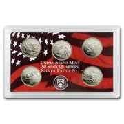 2002 Silver Proof Set - U.S. Mint 10-Coin Set - Includes Silver State Quarters