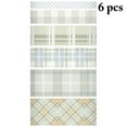 thumbnail image 2 of Craft Tape Plaid Pattern 6 Rolls DIY Colorful 6.56ft Masking Tape Planner Tape, 2 of 6