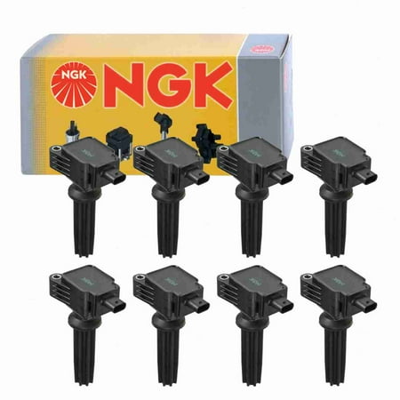 8 pc NGK 48770 Ignition Coils for 673-6203 921-2147 CM5Z-12029-A CM5Z-12029-K DG546 E1170 E1178 E1229 E1236 GN10621 IC773 LRO 30637 UF-670 UF-678 UF-729 UF-736 UF670 Spark Plug Wire Boot