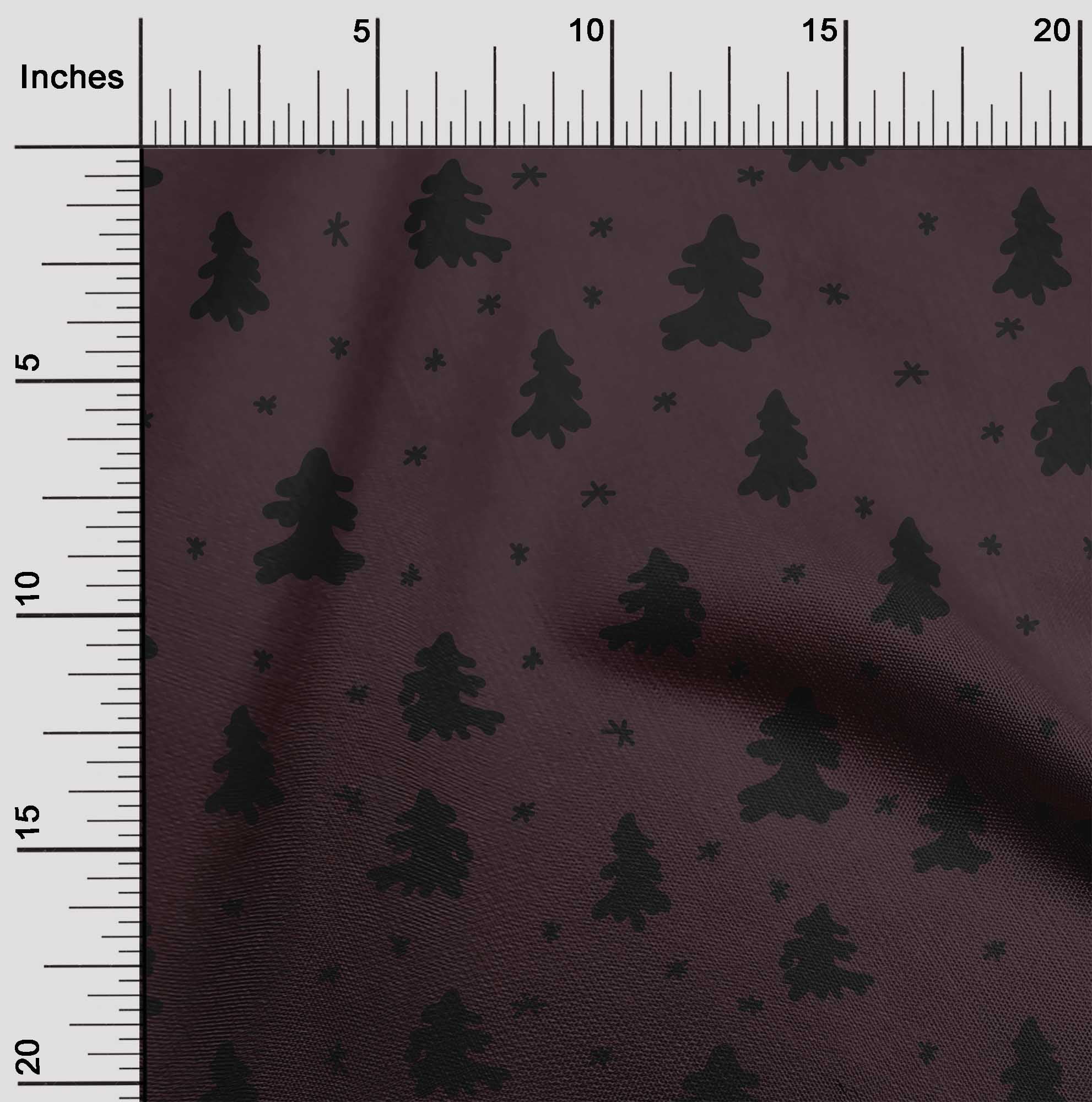 oneOone Cotton Poplin Twill Grayish Blue Fabric Christmas Tree Dress Material Fabric Print Fabric By The Yard 56 Inch Wide