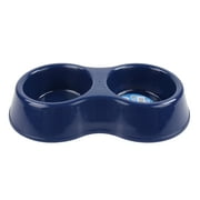 Vibrant Life Double Dog Feed and Water Bowl, Blue, 6.25 Cup Capcity