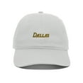 thumbnail image 2 of Daxton USA States Golf Dad Hat Cap Cotton Unstructure Low Profile Strapback, White Hat Dallas, 2 of 3