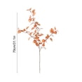 thumbnail image 3 of Autumn Artificial Leaf Branches Bendable Iron‑wire Stems Realistic Foliage Reusable Thanksgiving Indoor Outdoor Floral Decor Supplies Orange, 3 of 6