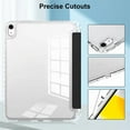 thumbnail image 4 of Case for iPad Air 11 inch M3/M2 2025/2024, iPad Air 5th/4th Gen, with Pencil Holder, Trifold Stand Case for Air 7/6/5/4, Shockproof Cover with Clear Back Shell, 4 of 24