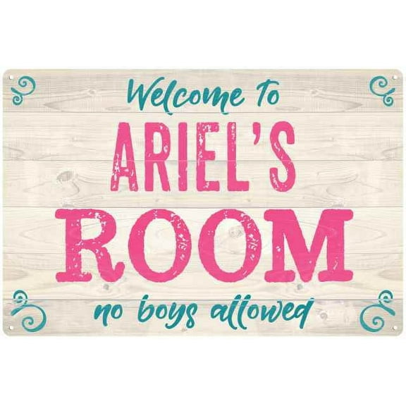 ARIEL'S Room Kids Bedroom Sign 8x12 Metal Sign 208120089142