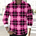 thumbnail image 6 of Sweatshirts for Men Mens Plaid Shirts Long Sleeve Casual Button Down Cotton Shirt with Pocket, 6 of 8