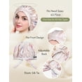 thumbnail image 3 of Gorro de dormir LilySilk 100% seda morera rosa púrpura agua, 3 of 9