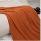 thumbnail image 4 of Hotel Solid Color Bed end Towel Blanket Solid Color Flag(Orange,70*230cm) Shawl blanket, sofa blanket, 4 of 5