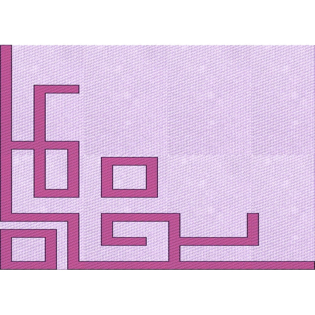 Ahgly Tapis Rectangulaire Lavable en Machine Intérieur Transitionnel Orchidée Violet, 3 Pieds x 5 Pieds