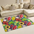 thumbnail image 2 of Dreamtimes Lightweight Carpet Mats, 31 x 20 inches Area Soft Rugs Floor Mat Doormat Decoration for Rooms Entrance Watercolor Exotic Fruits, 2 of 6