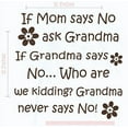 thumbnail image 5 of Home Décor Quote Ask Grandma Wall Decals Vinyl Stickers 12x12-Inch Choc Brown, 5 of 5