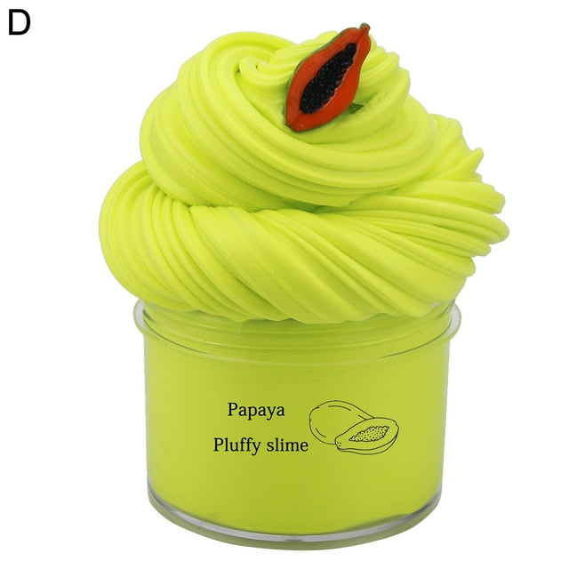 Flmtop 70ML Slime Toy Fluffy Anti-tear Stretchy Cloud Slime Butter Sludge Toy for Relax