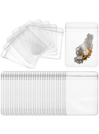 TINYSOME Anti Tarnish Strips Clear Jewelry Bags Storage for Beads Earrings  Screws 100X