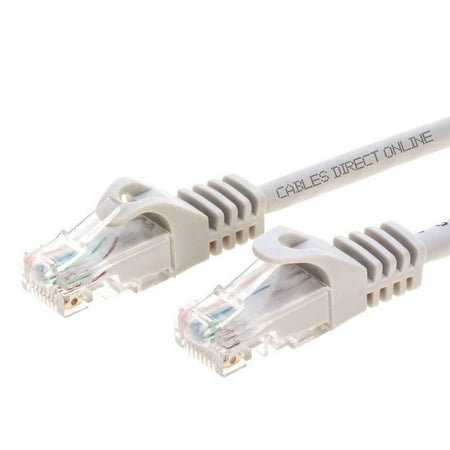 Cables Direct Online 100FT ETHERNET CABLE GRAY CAT5E INTERNET ROUTERS GAMING 100 FT, 100 feet long By