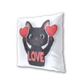 thumbnail image 3 of Cute Black Cat with Hearts Love Valentine Throw Pillow Covers Pillowcases 16 x 16 Inch Home Decor 2 Packs for Bedroom Sofa, 3 of 6