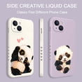 thumbnail image 4 of Funda De Teléfono Panda Encantadora Para IPhone 13Pro 13 12 Mini Pro 5G Max Con Patrón Lateral De Silicona Líquida, 4 of 4