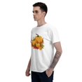 thumbnail image 3 of Pumpkin Fall T-Shirt for Men Cotton 100% Summer Tops Women Fashion Casual Short Sleeves Round Collar Short-Sleeve Couple Top Tees, 3 of 6