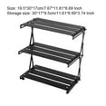 thumbnail image 3 of Youkk Sturdy And Durable Camping Rack - For Picnics Camping And Barbecues And X-shaped Connector Is Made Aluminum surface bla three layers, 3 of 6