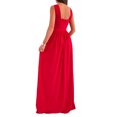 thumbnail image 3 of QELUSQELUS Women Halter Dress Sleeveless Open Back Solid Cocktail Long Gown, 3 of 5